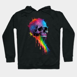 Tie Dye Rainbow Skull Hoodie